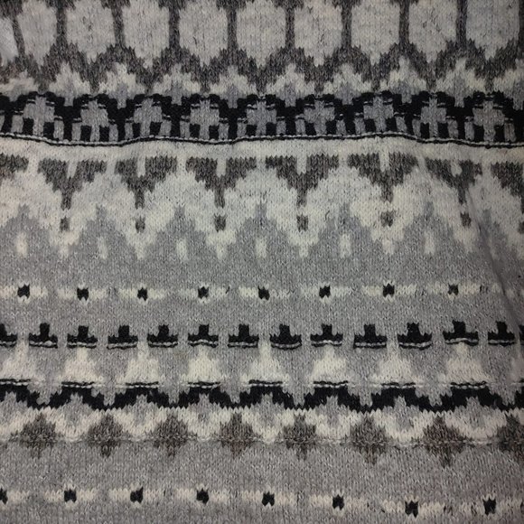 NWT Abercrombie&Fitch Cotton Blend Fair Isle Style Turtleneck Pullover Sweater.M - Picture 5 of 9